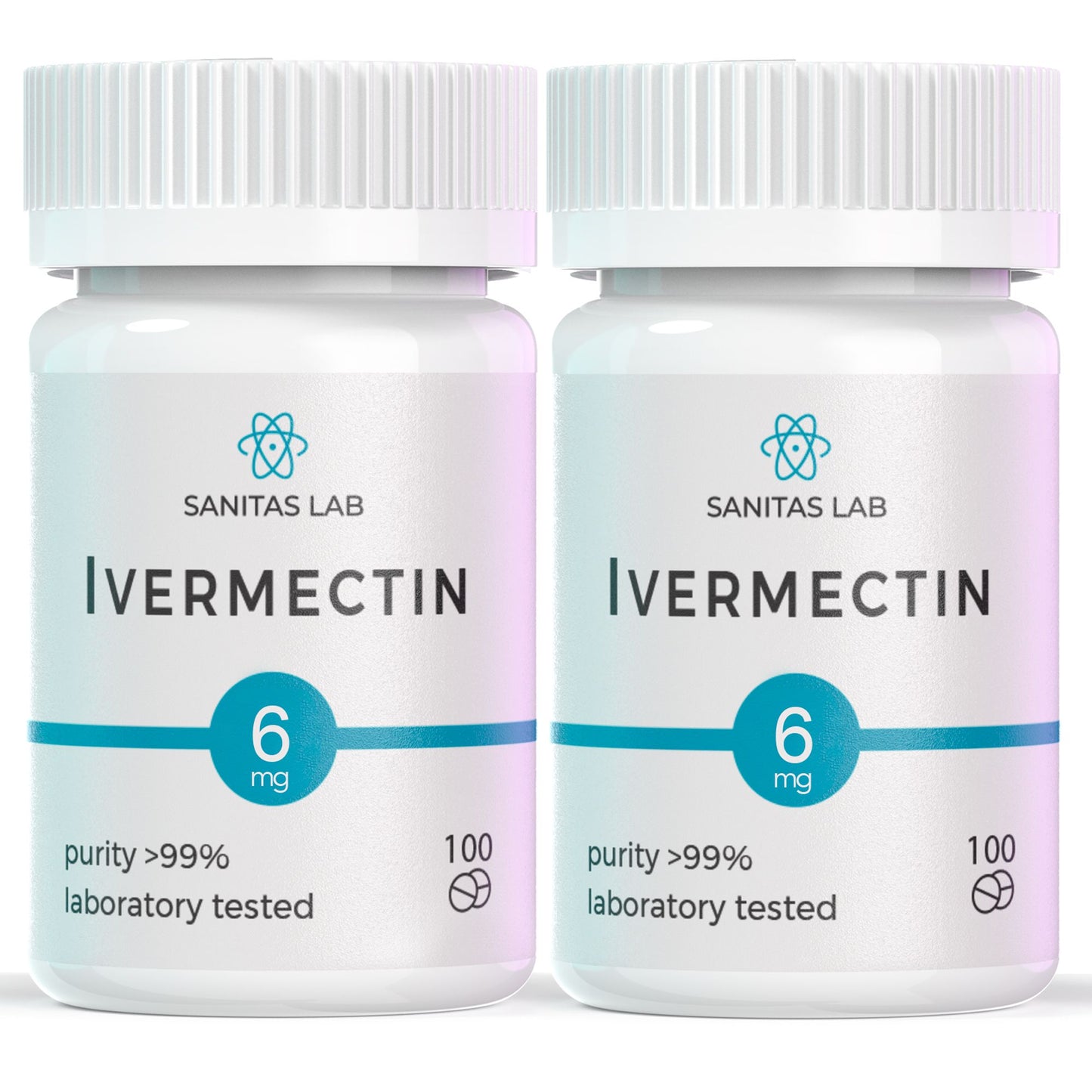Sanitas Lab Ivermectin Tablets | 6mg | 100 Tabs |  Lab Tested >99% Purity