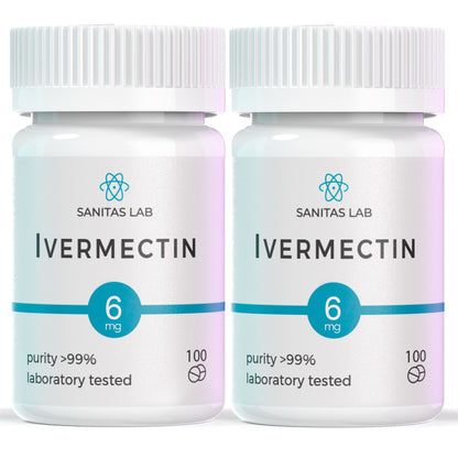 Sanitas Lab Ivermectin Tablets | 6mg | 100 Tabs |  Lab Tested >99% Purity