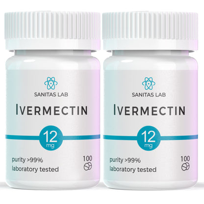 Sanitas Lab Ivermectin Tablets | 12mg |  100 Tabs | Lab Tested >99% Purity